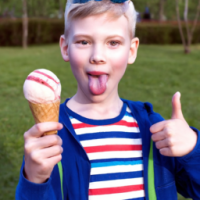 Boy withan Ice cream